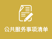 公共服务事项清单